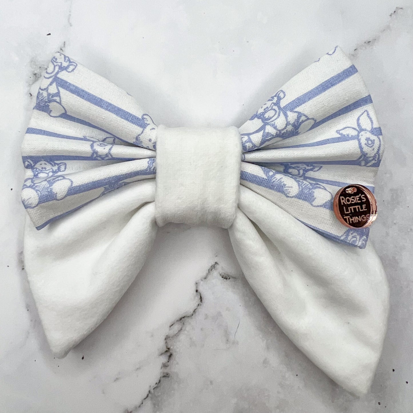 W!nnie the Pooh - White with Blue Strips