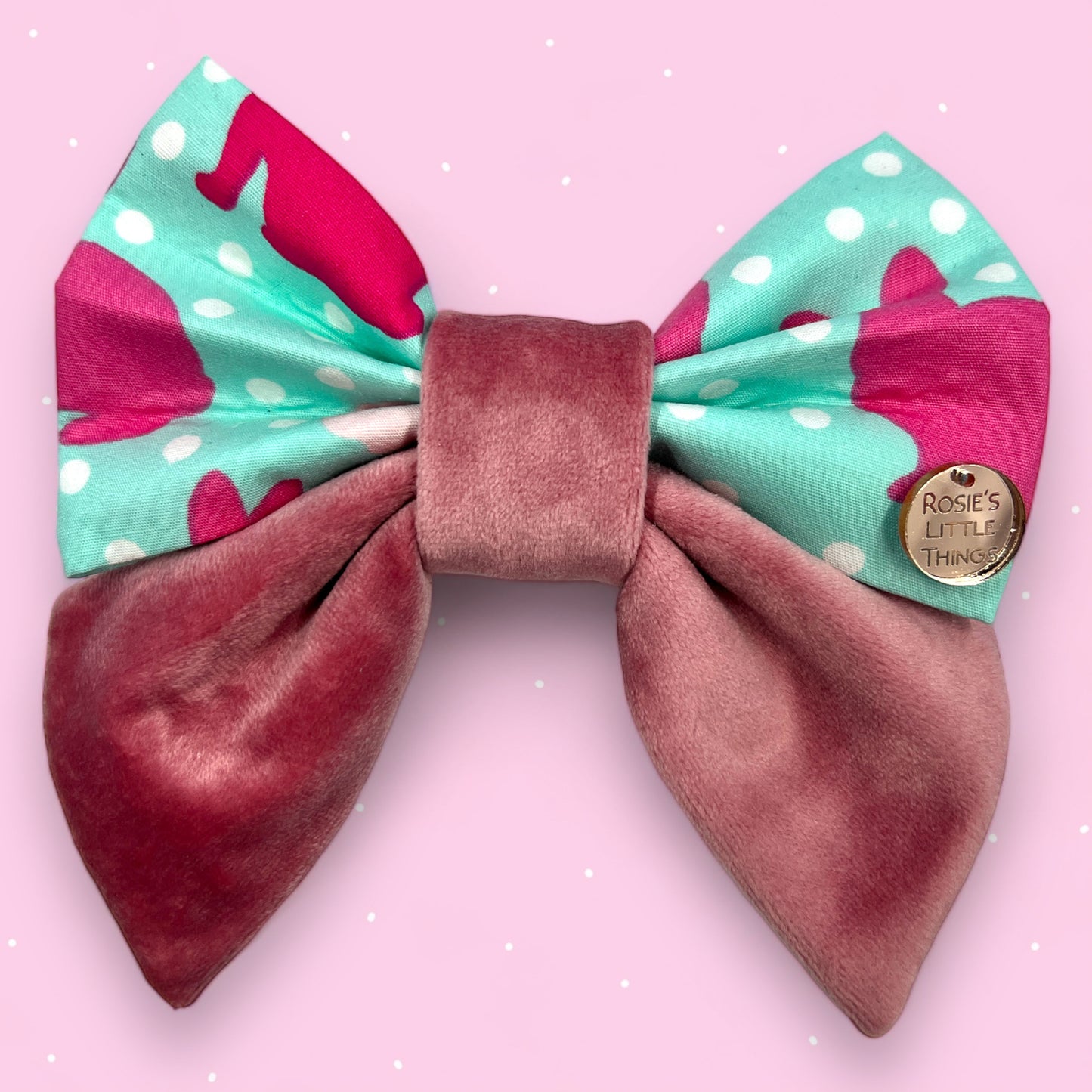 Hot Pink Bunnies - Sailor Bow