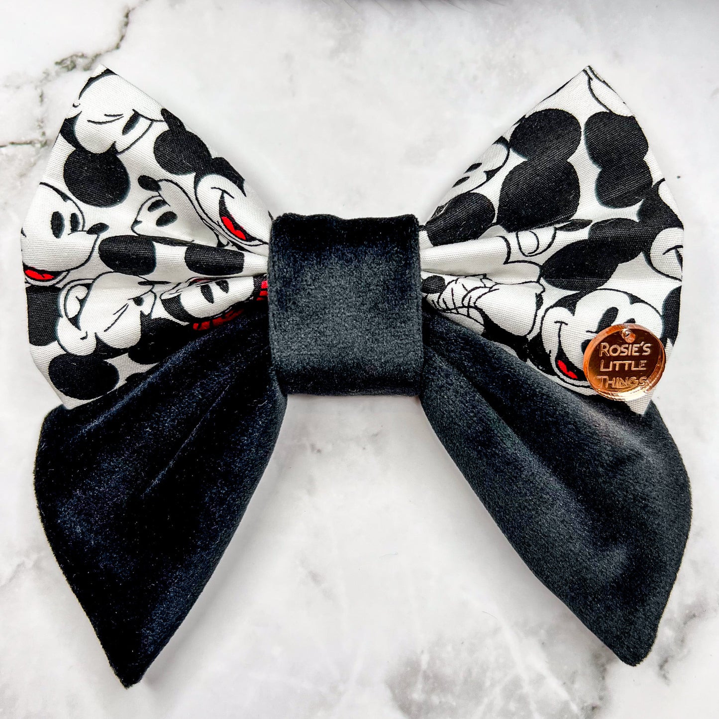 Mickey Mouse - Black & White - Sailor Bow
