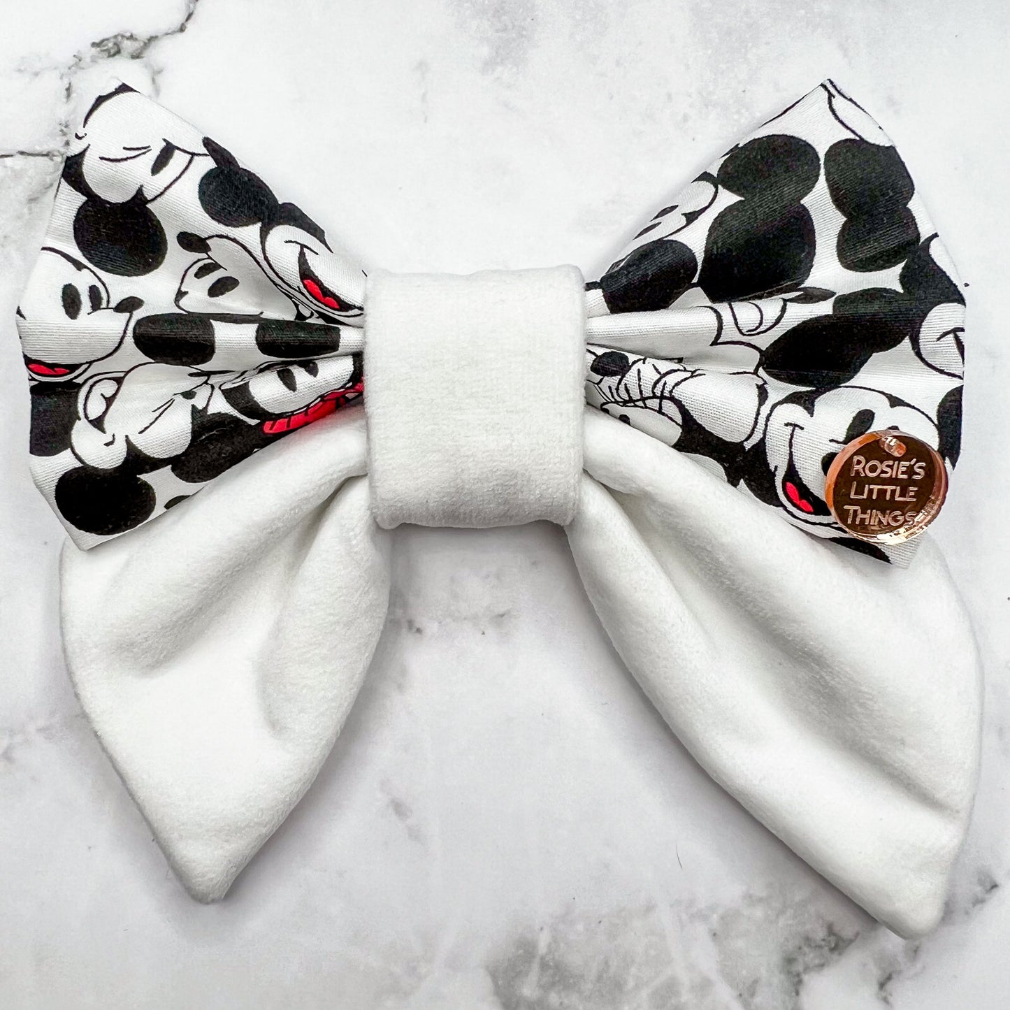 Mickey Mouse - Black & White - Sailor Bow