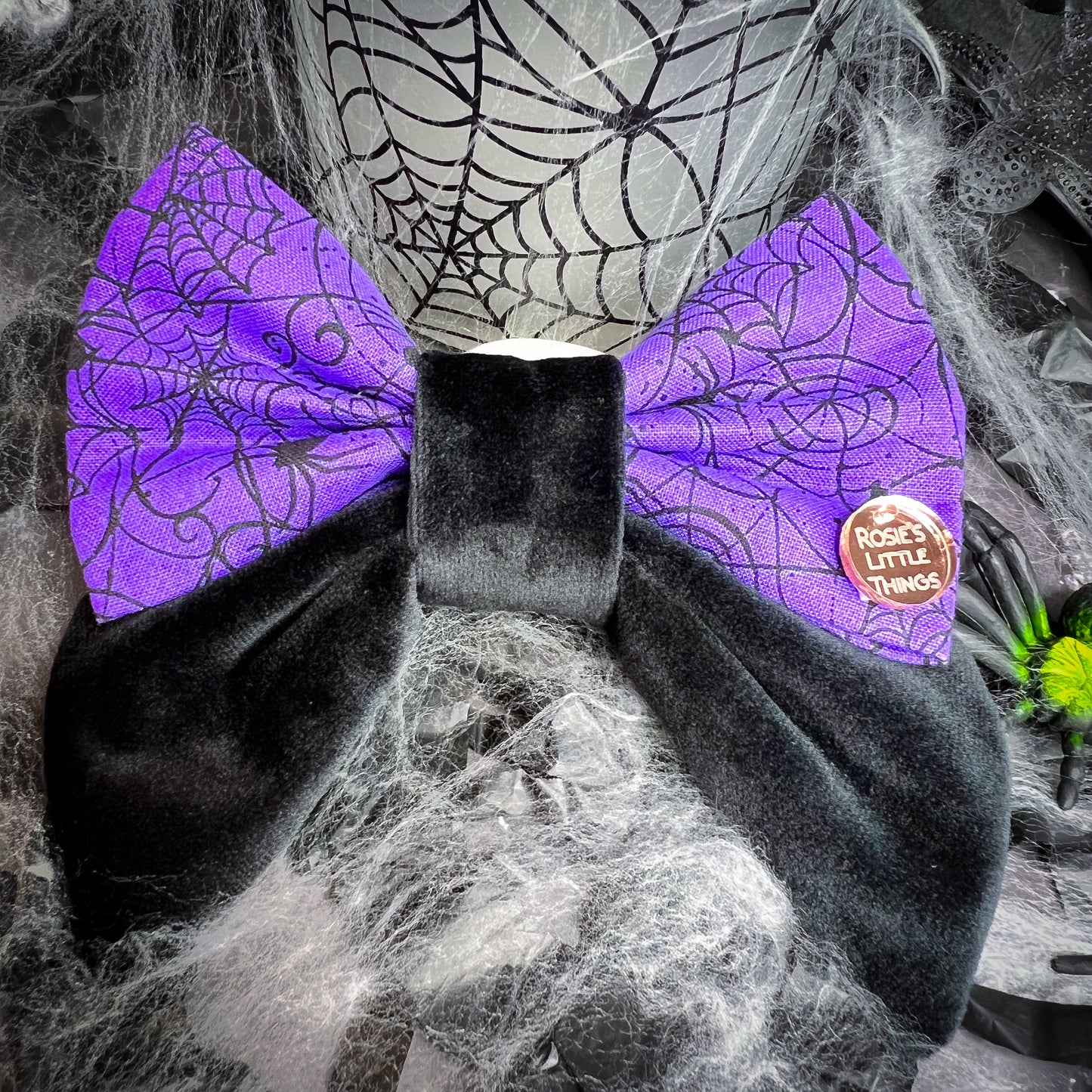 Spider Webs on Purple