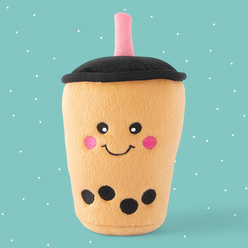 Zippy Paws - Squeaker Dog Toy - Boba Milk Tea