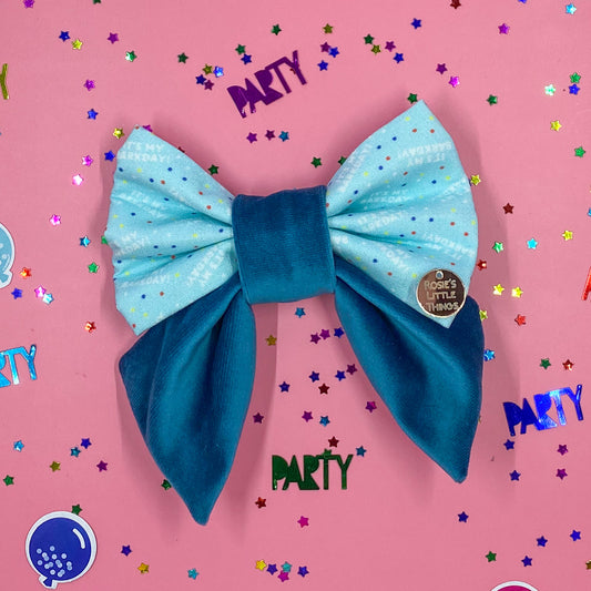 It’s My Barkday - Blue - Sailor Bow